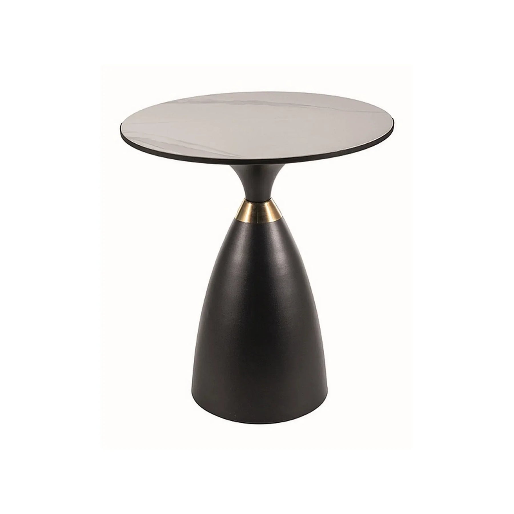 Masuta cafea DETROIT OCN-39086, alb lucios/negru mat