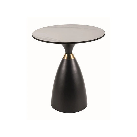 Masuta cafea DETROIT OCN-39086, alb lucios/negru mat