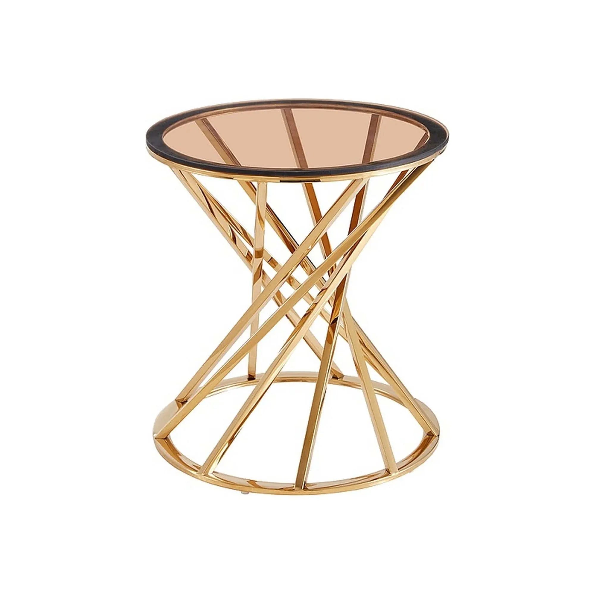 Masuta cafea DETROIT OCN-39130, chihlimbar/auriu