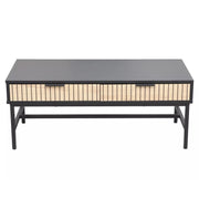 Masuta cafea DETROIT OCN-39207, negru mat/stejar