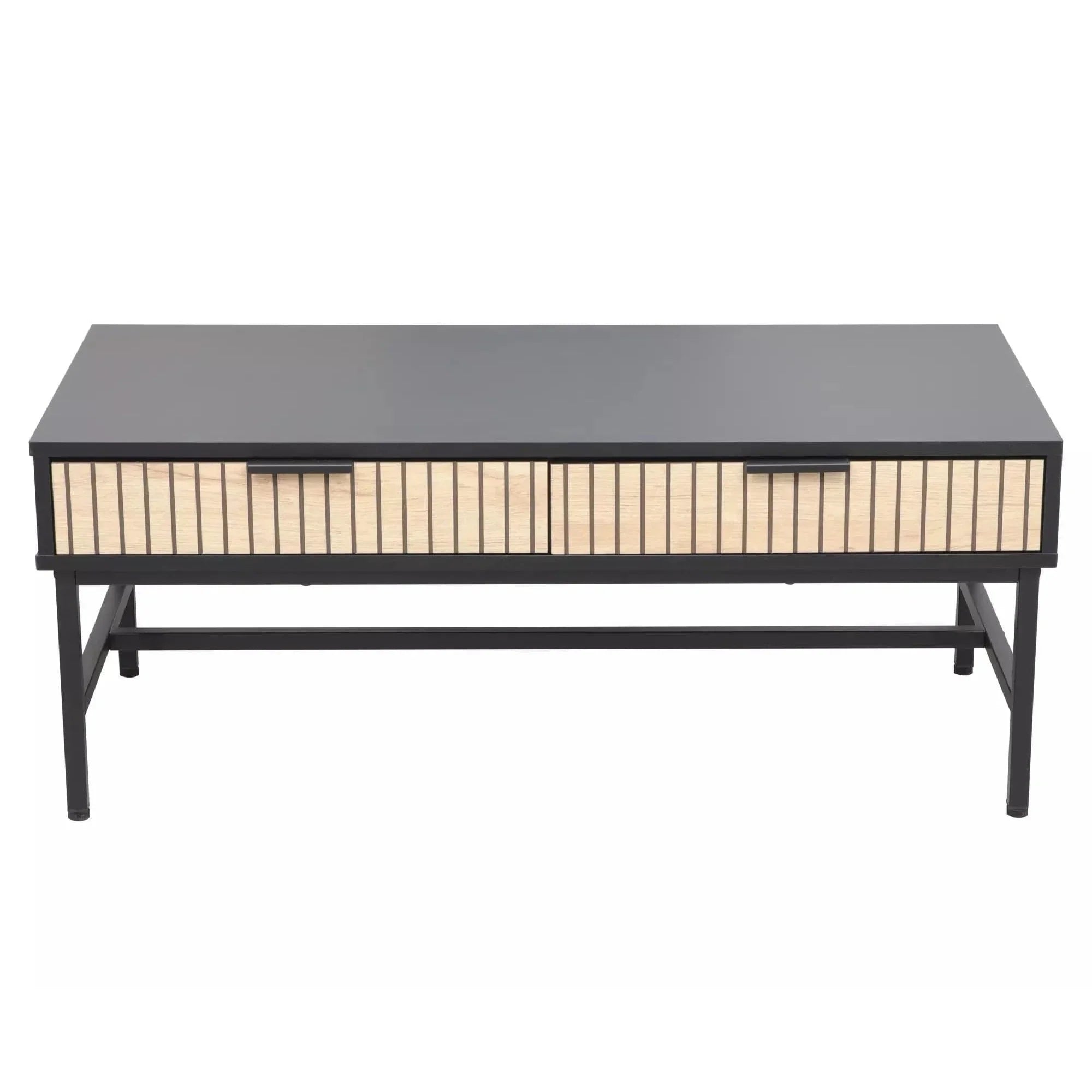 Masuta cafea DETROIT OCN-39207, negru mat/stejar