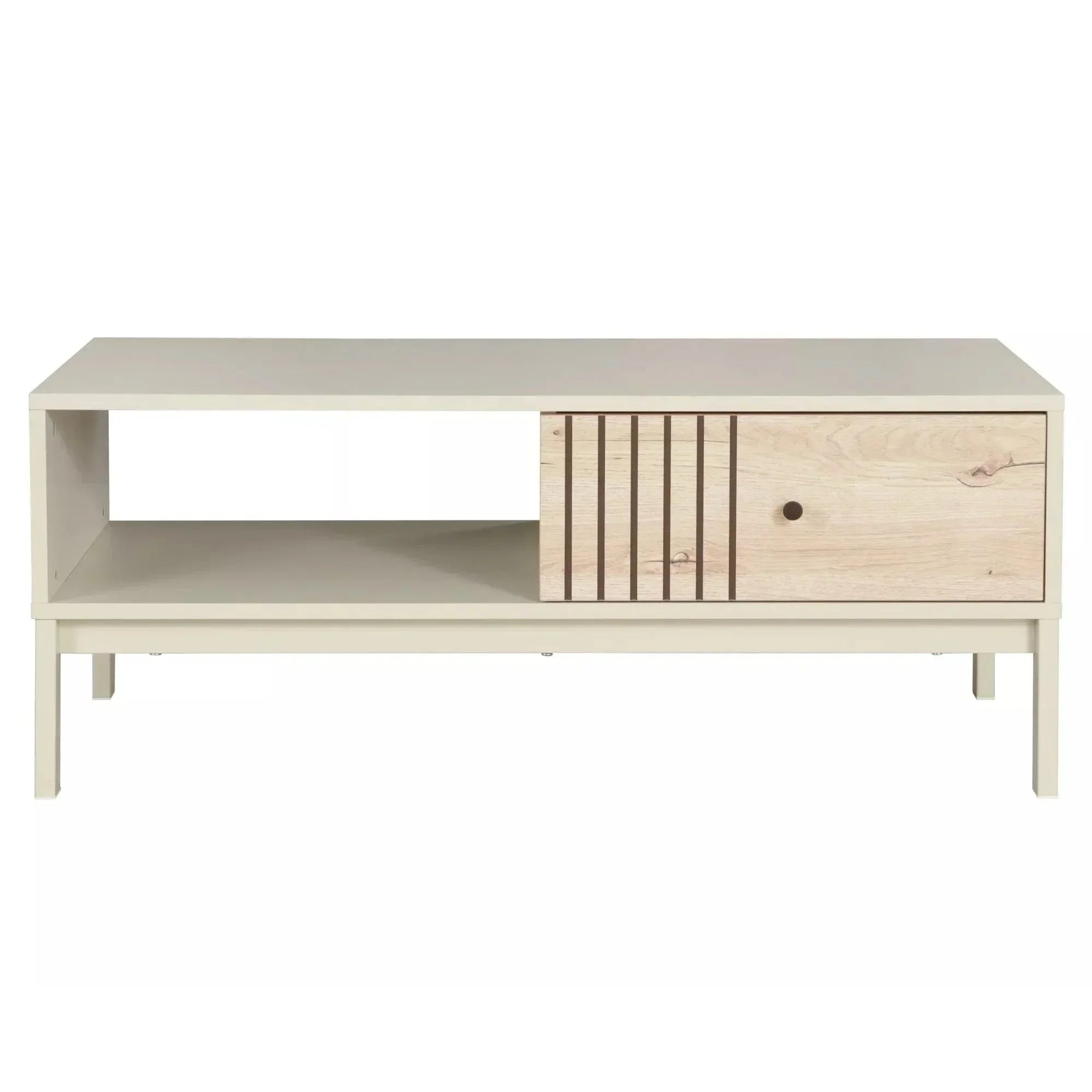 Masuta cafea DETROIT OCN-39209, stejar alpin/alb