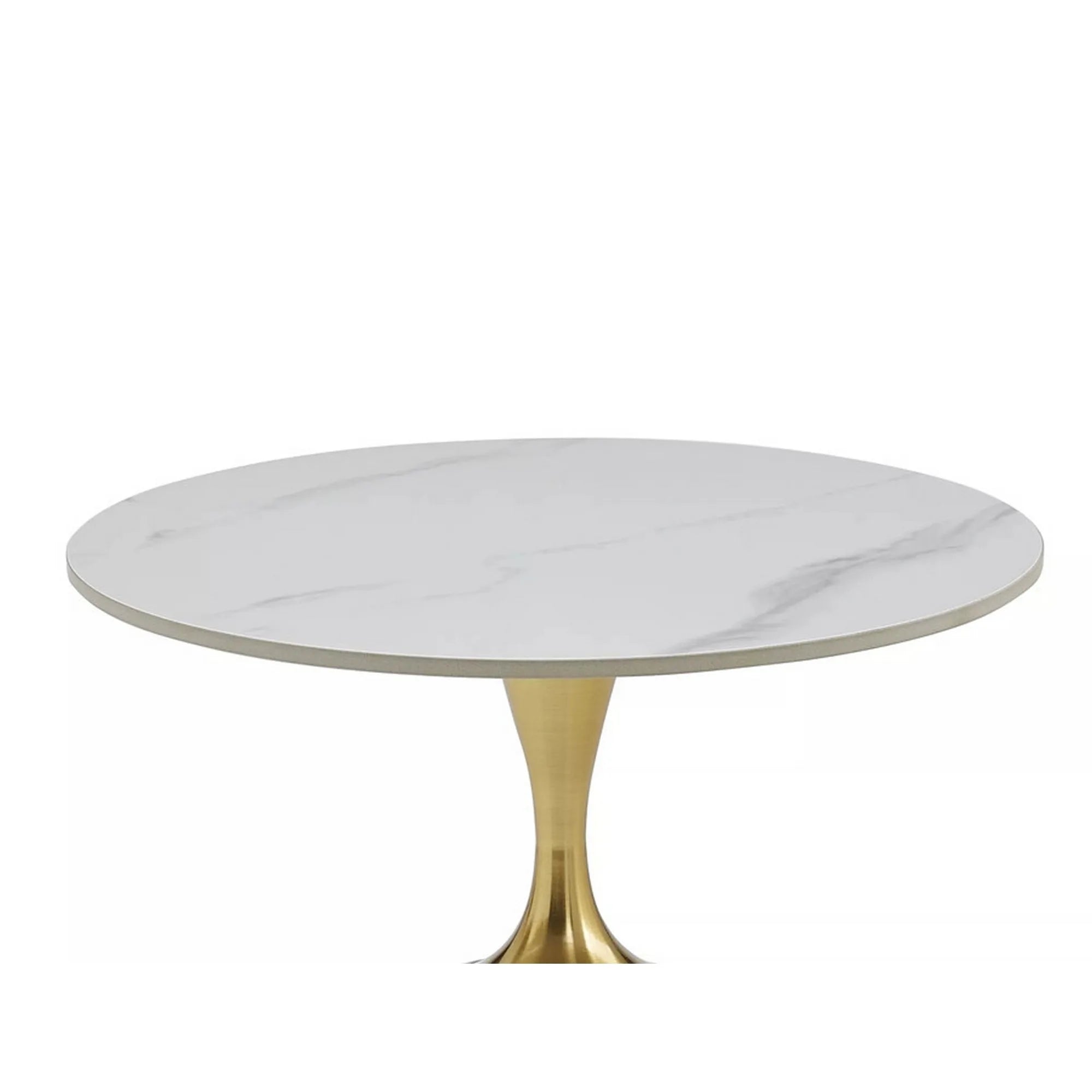 Masuta cafea DETROIT OCN-39224, alb/auriu