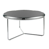 Masuta cafea DETROIT OCN-39251, negru/argintiu