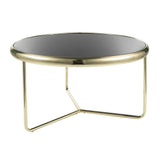 Masuta cafea DETROIT OCN-39261, negru/auriu