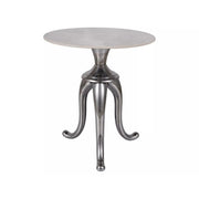 Masuta cafea DETROIT OCN-39271, alb/argintiu