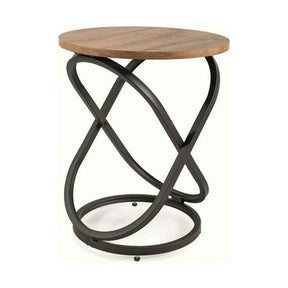 Masuta cafea EOS E, stejar artisan/negru mat, 45x55 cm