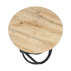 Masuta cafea EOS E, stejar artisan/negru mat, 45x55 cm