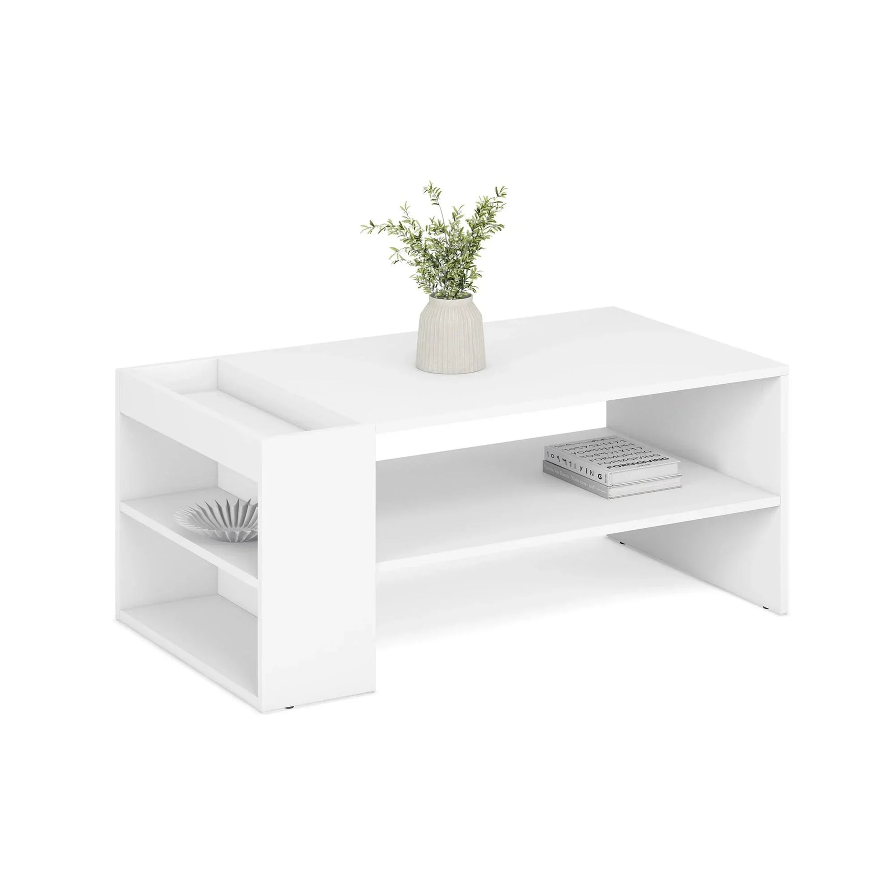 Masuta cafea HOUSTON OCN-37021, alb