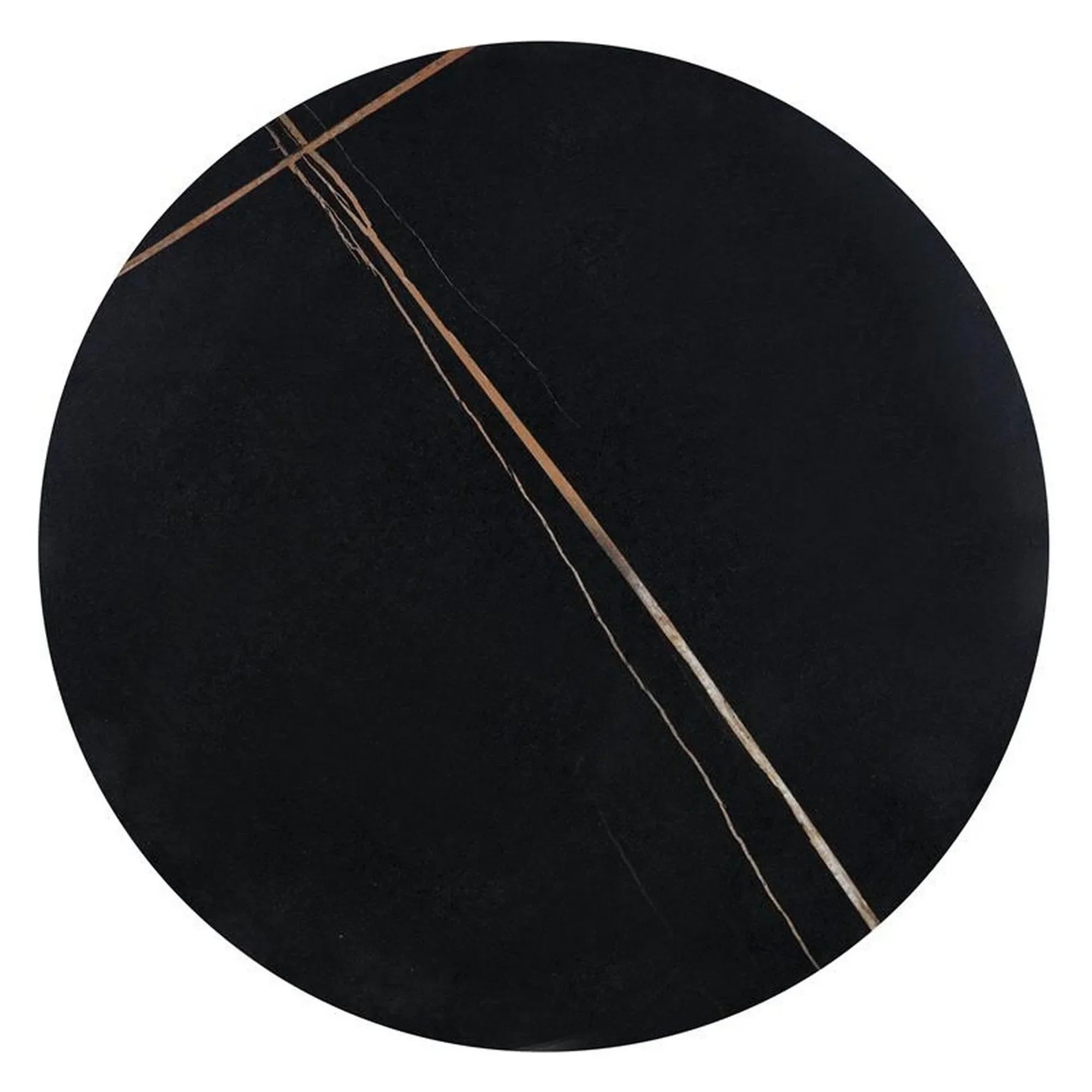 Masuta cafea HOUSTON OCN-37066, negru/auriu