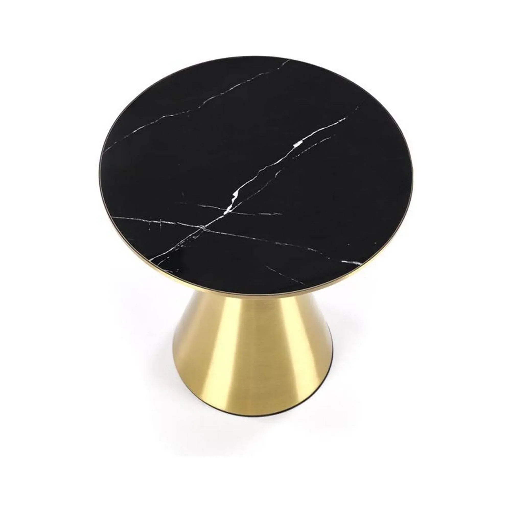 Masuta cafea HOUSTON OCN-37068, negru/auriu