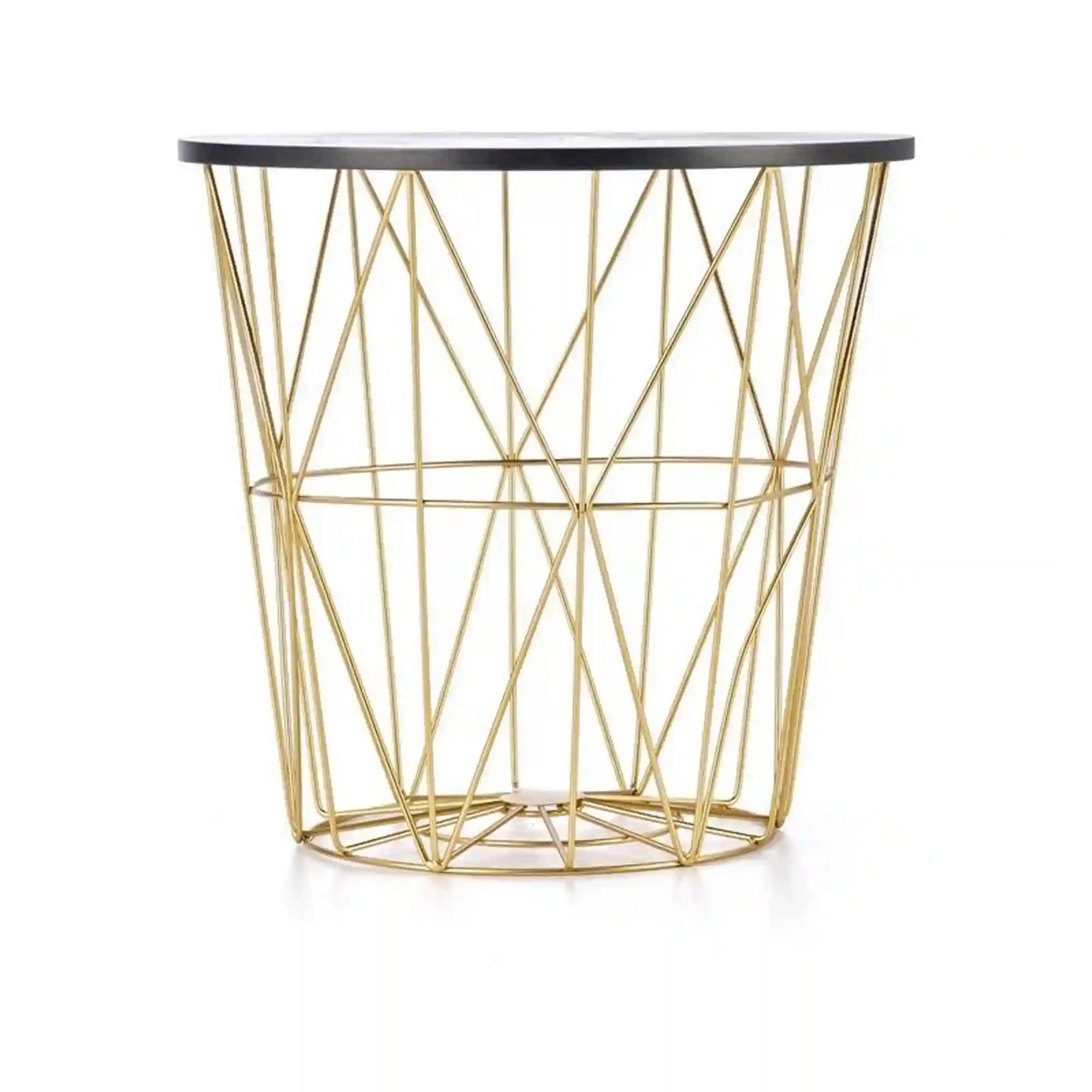 Masuta cafea HOUSTON OCN-37070, negru/auriu