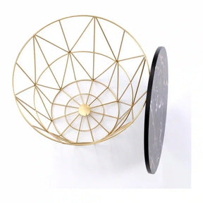 Masuta cafea HOUSTON OCN-37070, negru/auriu