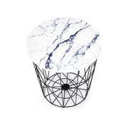 Masuta cafea HOUSTON OCN-37073, alb/negru