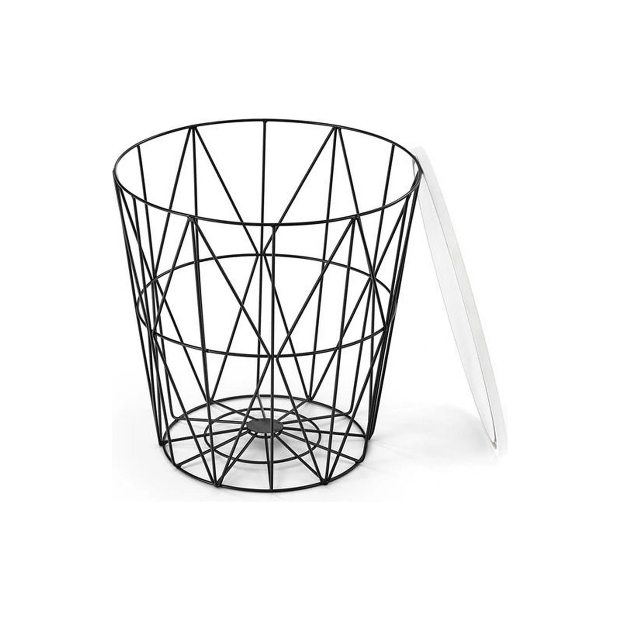 Masuta cafea HOUSTON OCN-37073, alb/negru