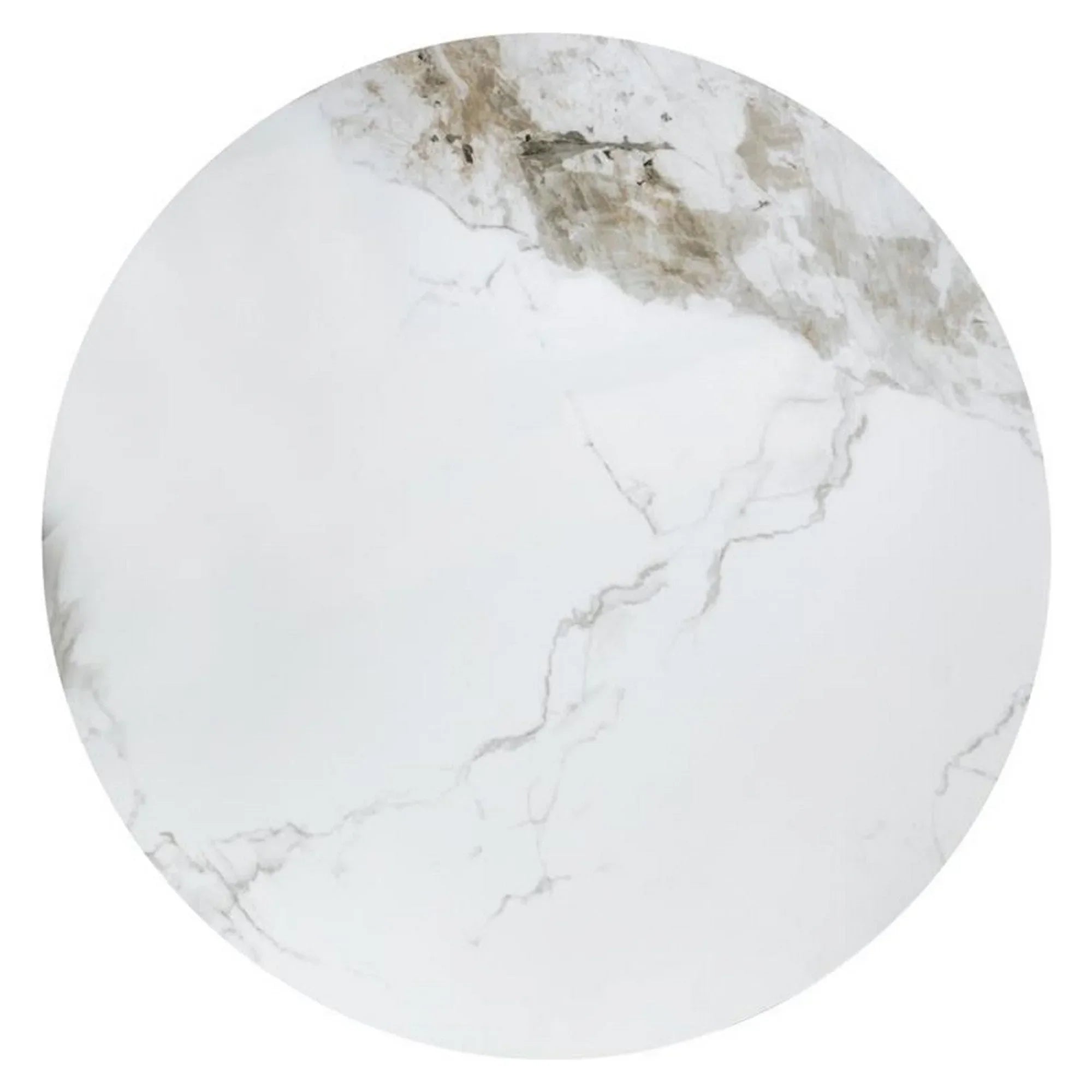 Masuta cafea HOUSTON OCN-37078, alb/nuc/auriu