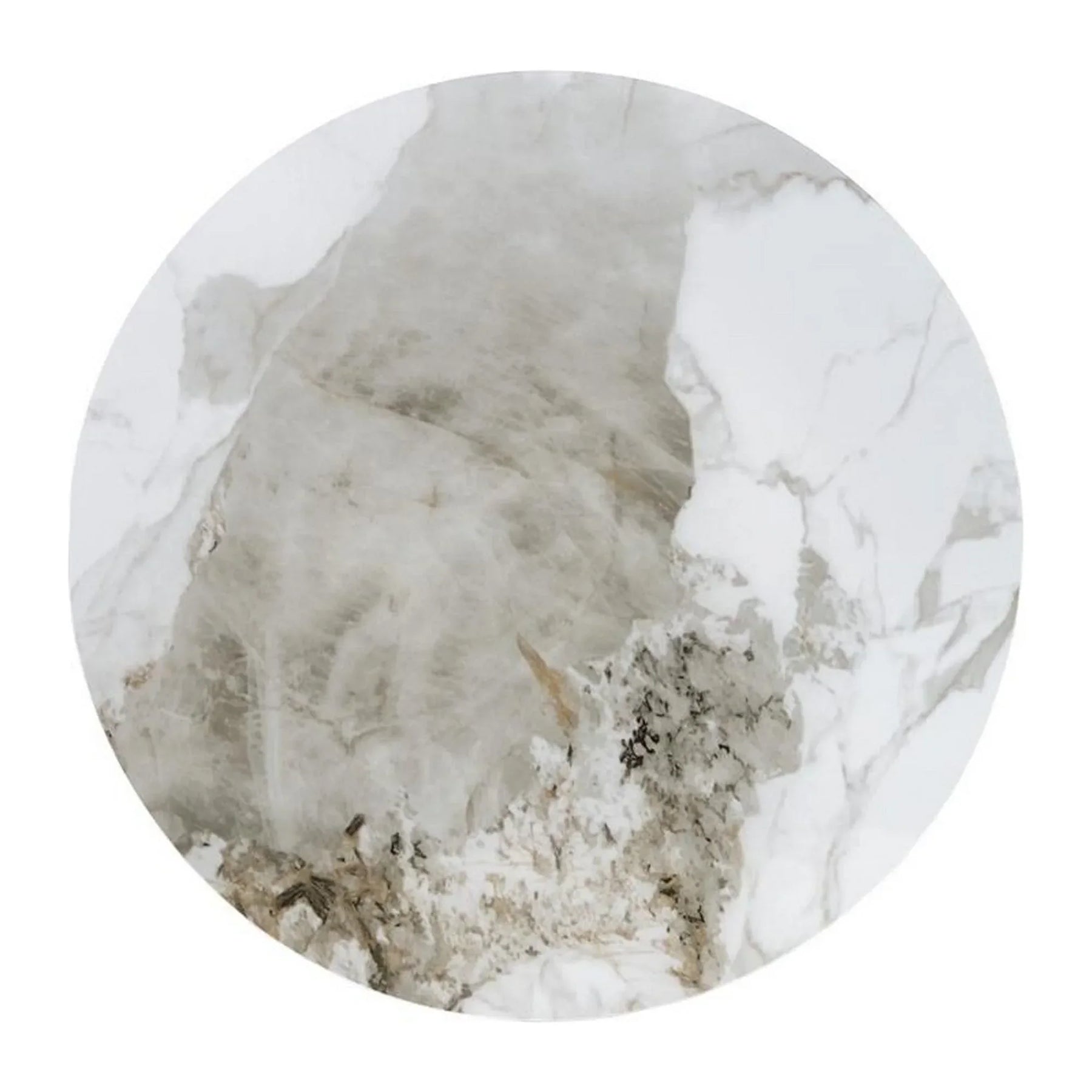 Masuta cafea HOUSTON OCN-37079, alb/nuc/auriu