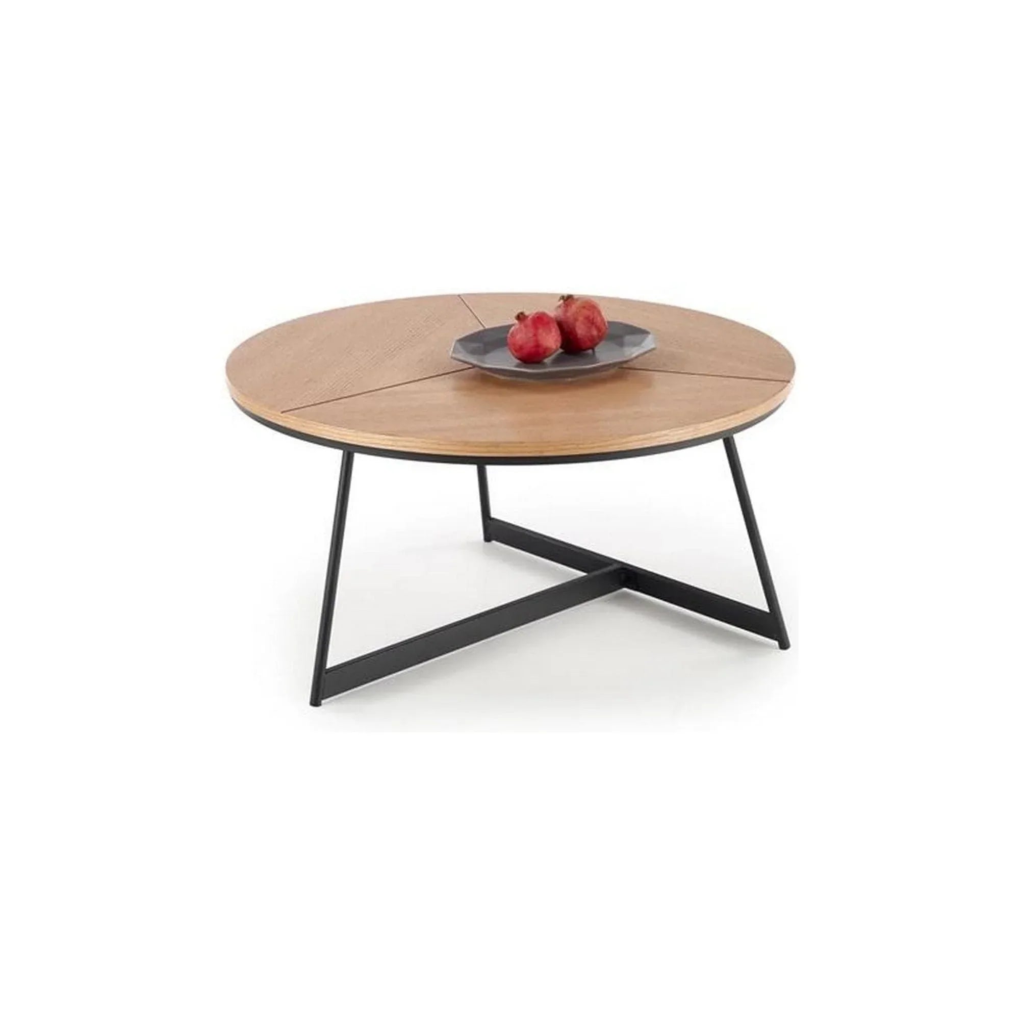 Masuta cafea HOUSTON OCN-37087, stejar natural/negru