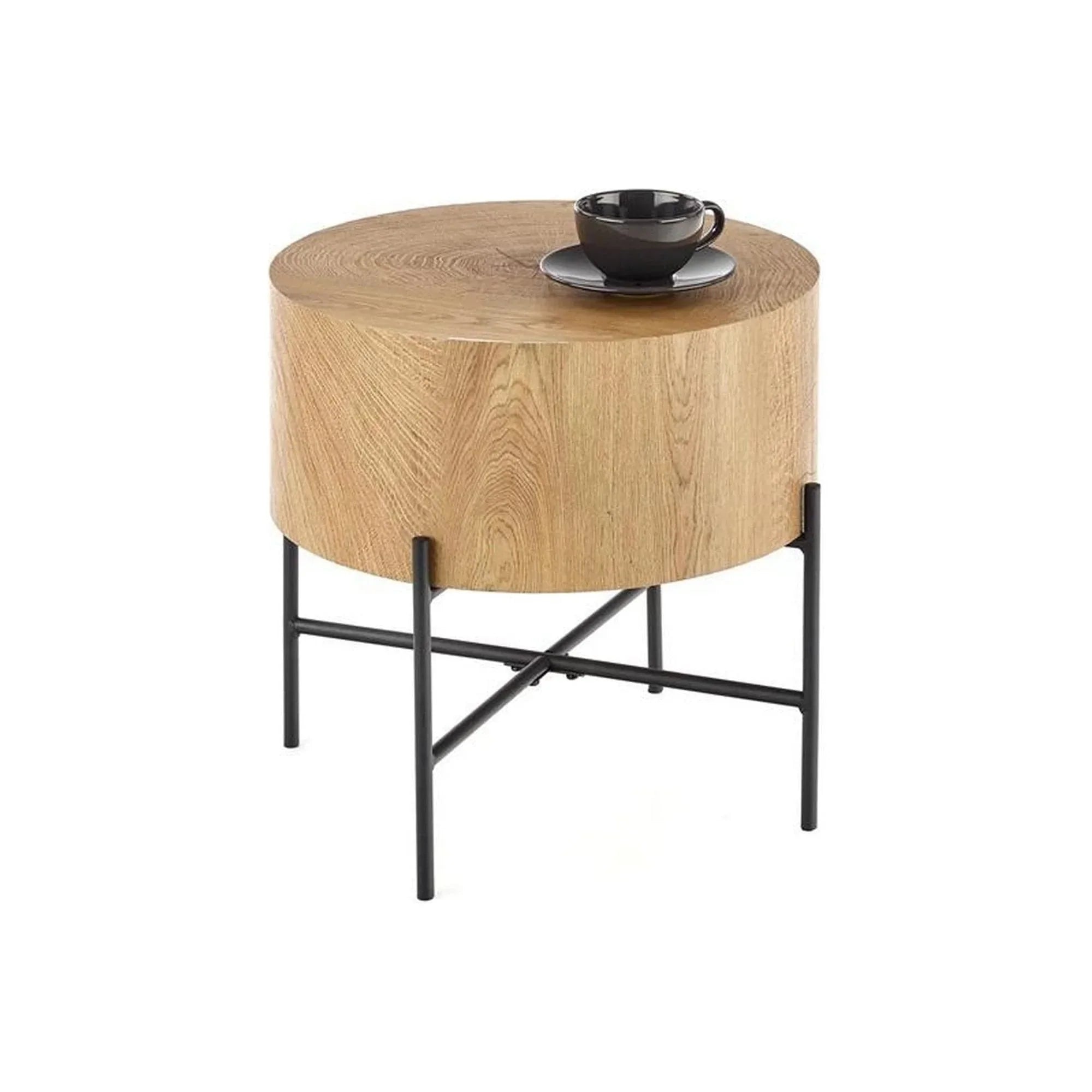 Masuta cafea HOUSTON OCN-37091, stejar natural/negru