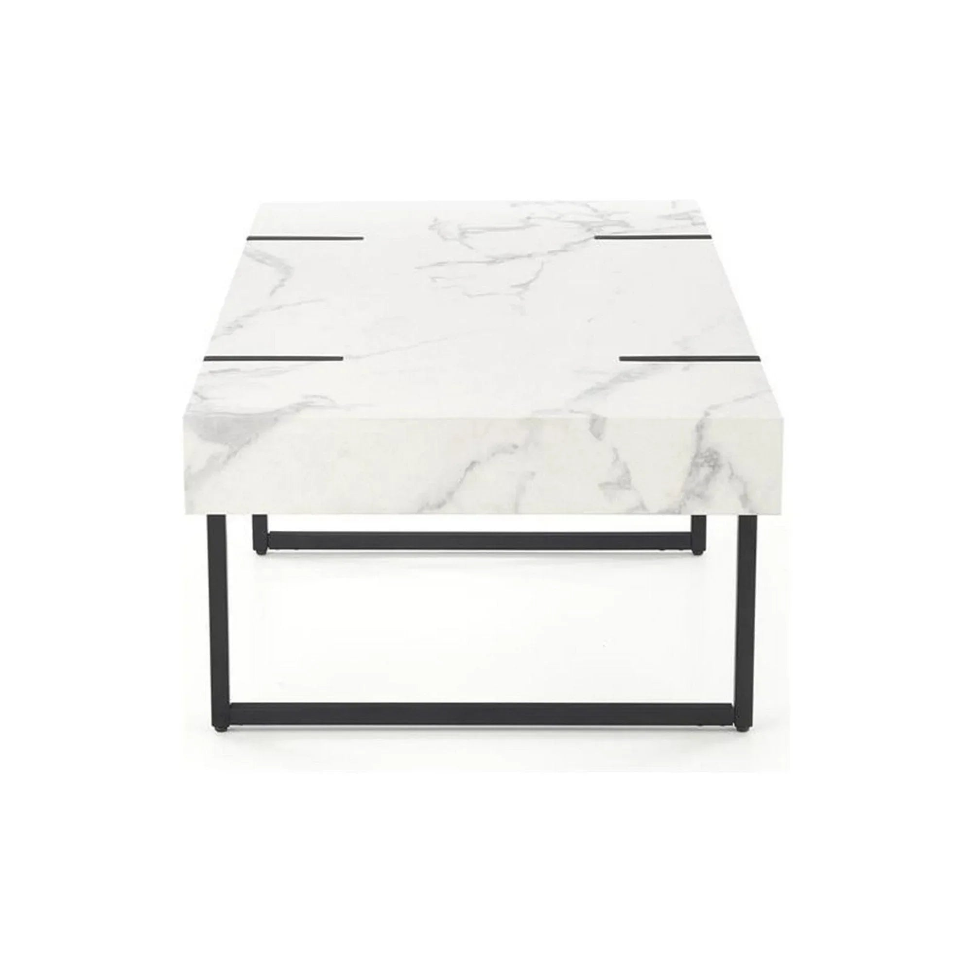 Masuta cafea HOUSTON OCN-37093, alb/negru