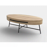 Masuta cafea HOUSTON OCN-37094, stejar auriu/negru