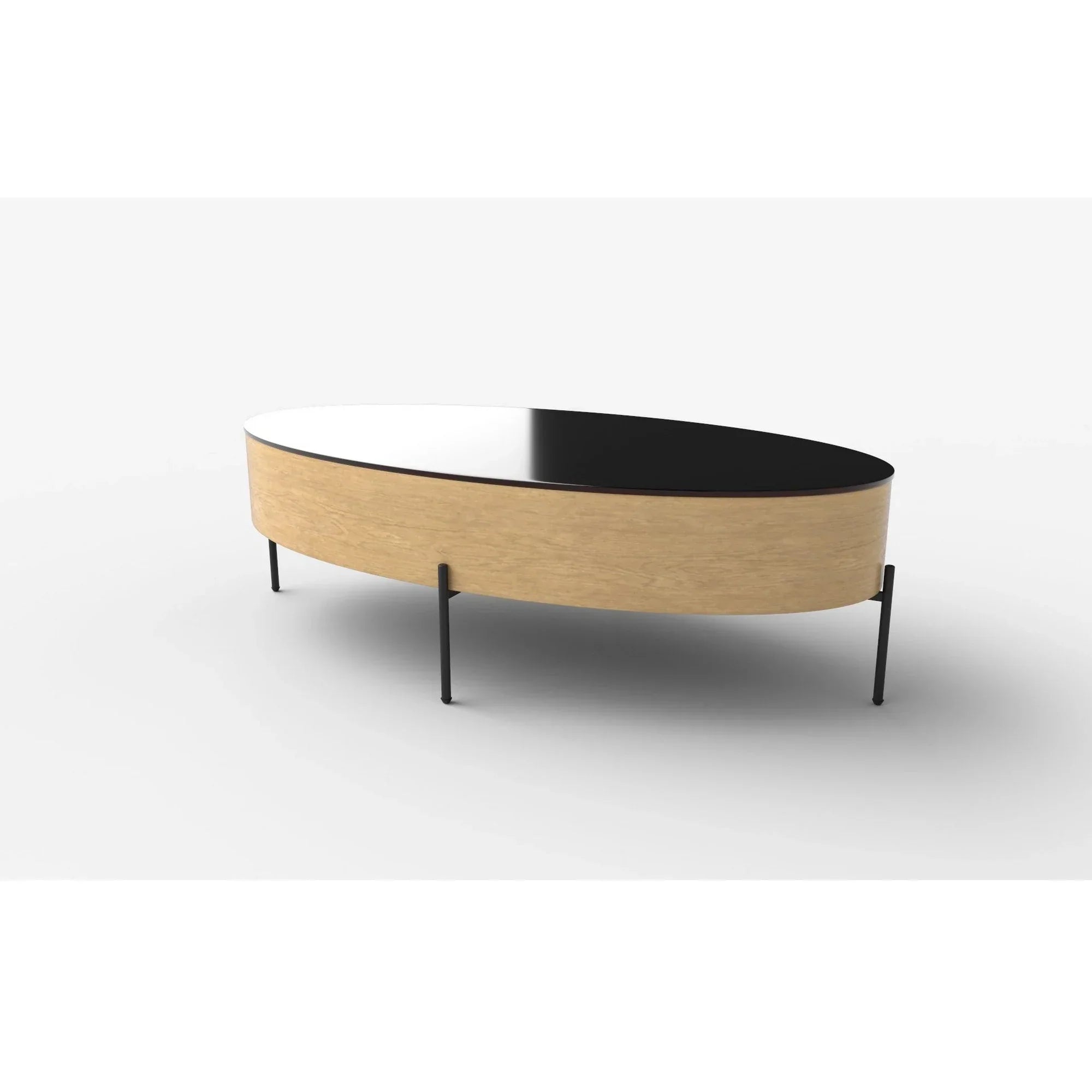 Masuta cafea HOUSTON OCN-37107, stejar auriu/negru