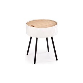 Masuta cafea HOUSTON OCN-37118, stejar alb/alb