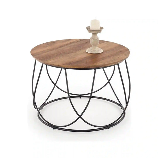 Masuta cafea HOUSTON OCN-37122, nuc/negru