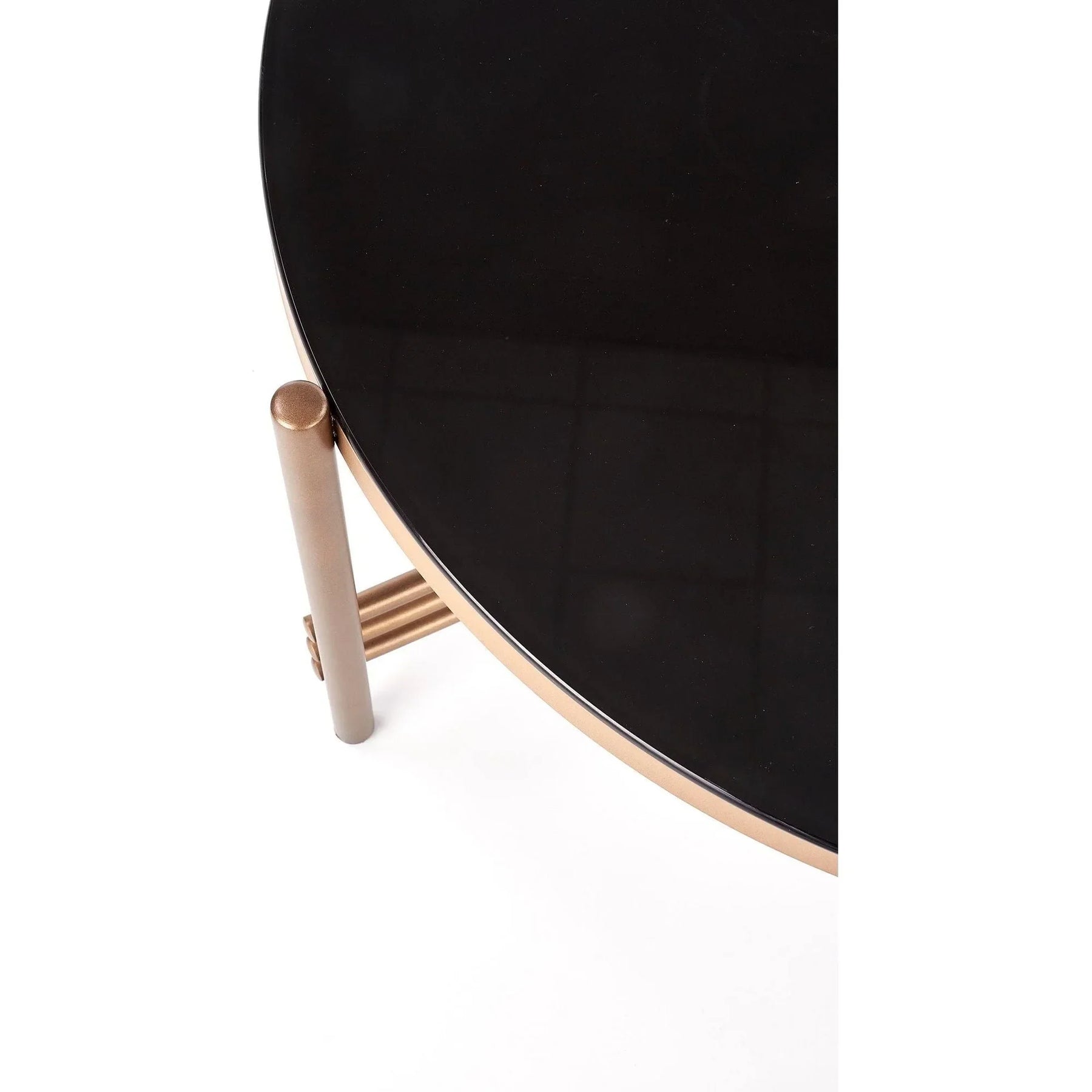 Masuta cafea HOUSTON OCN-37125, negru/auriu