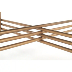 Masuta cafea HOUSTON OCN-37125, negru/auriu