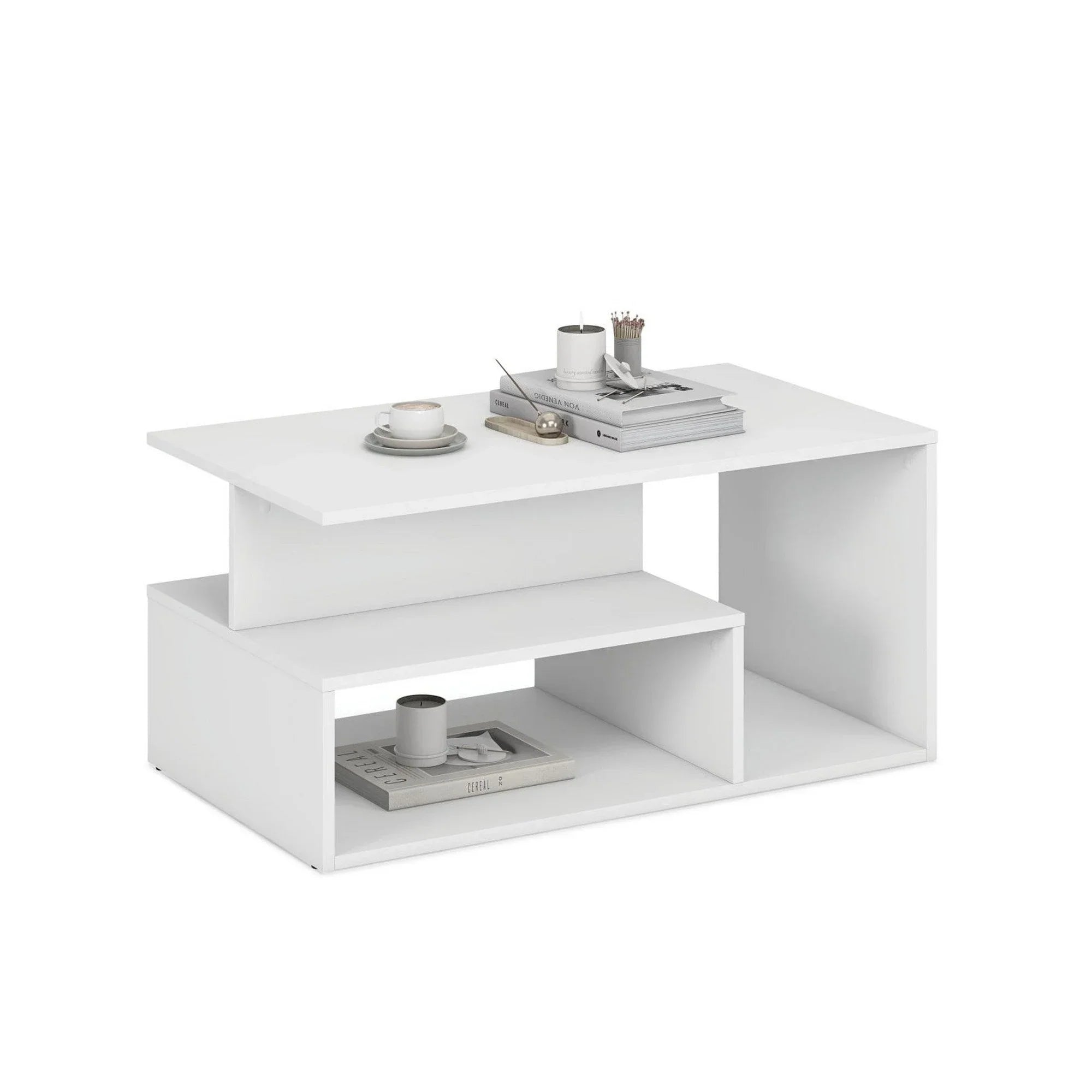 Masuta cafea HOUSTON OCN-37160, alb