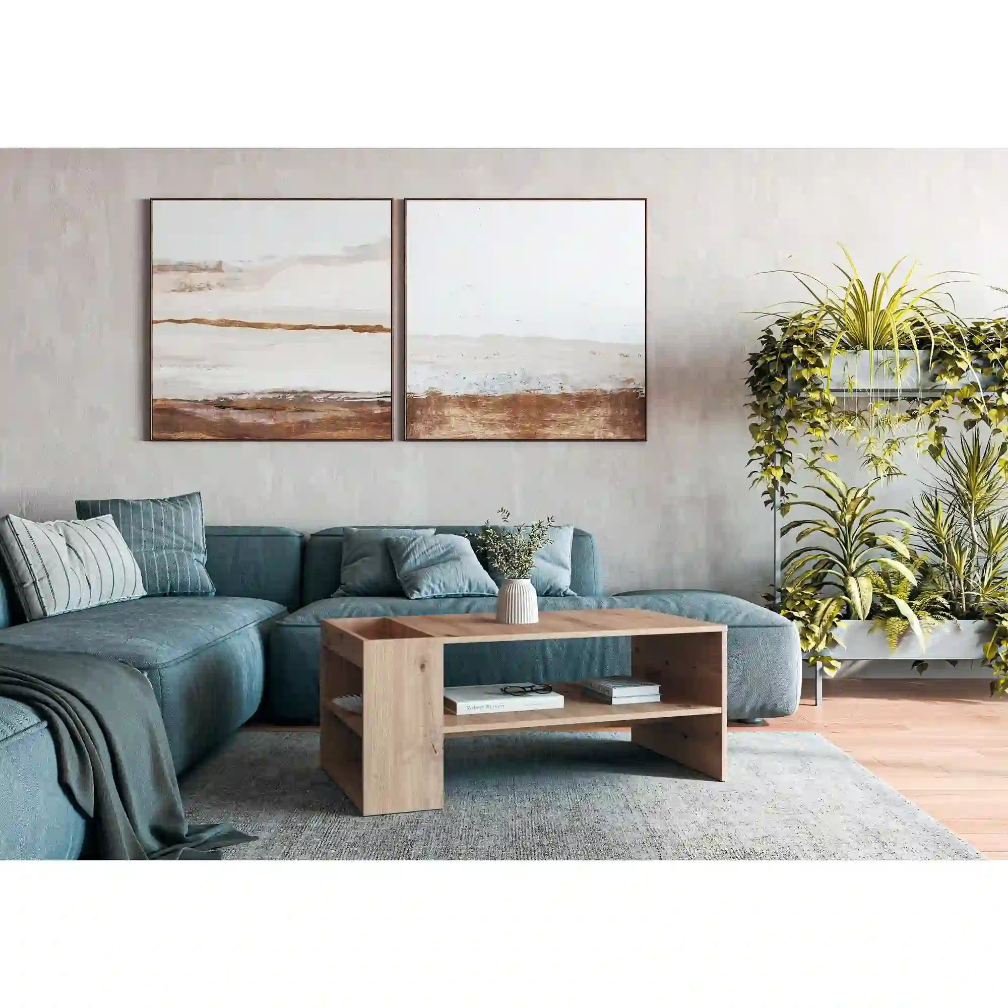 Masuta cafea HOUSTON OCN-37166, stejar artisan