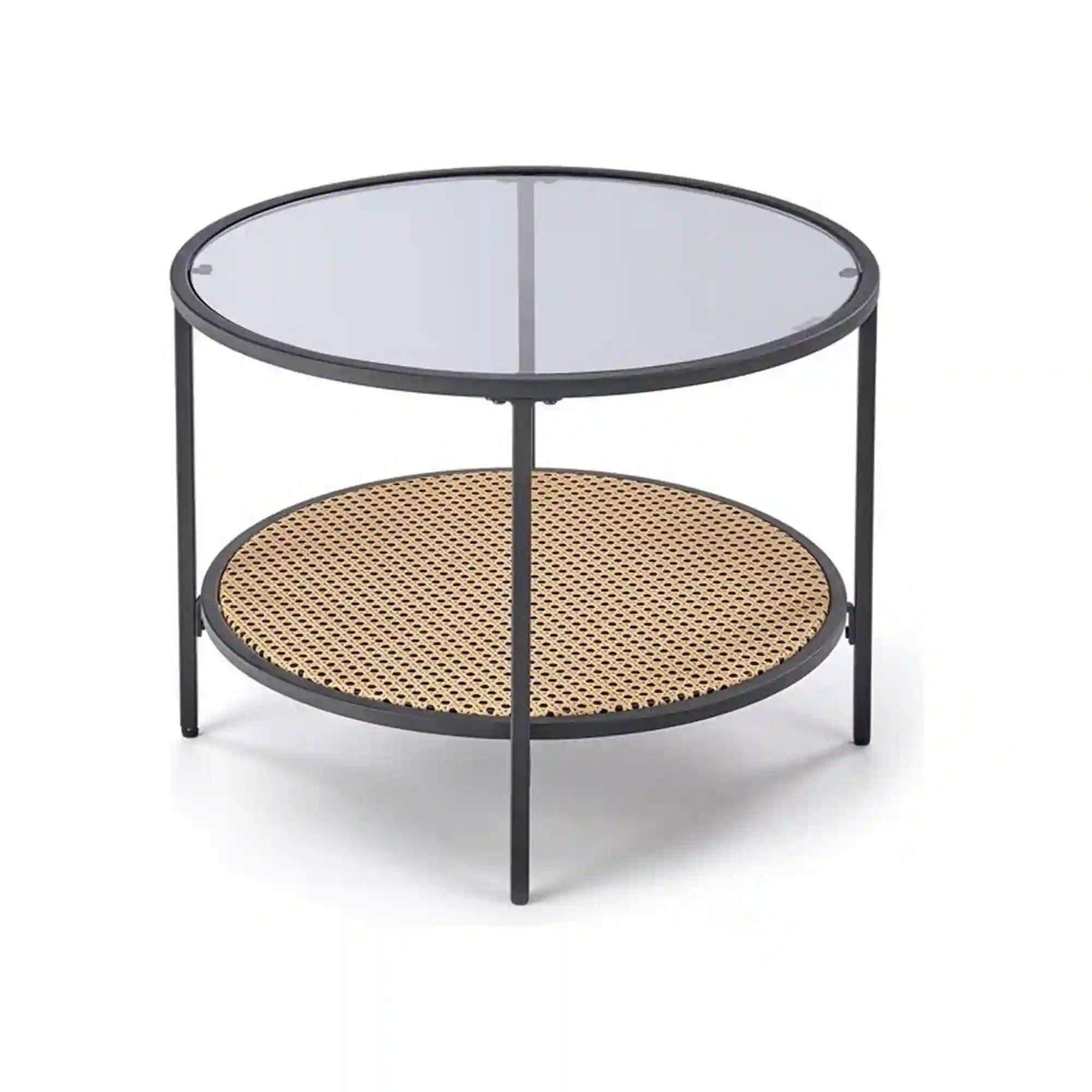 Masuta cafea HOUSTON OCN-37179, negru/fumuriu