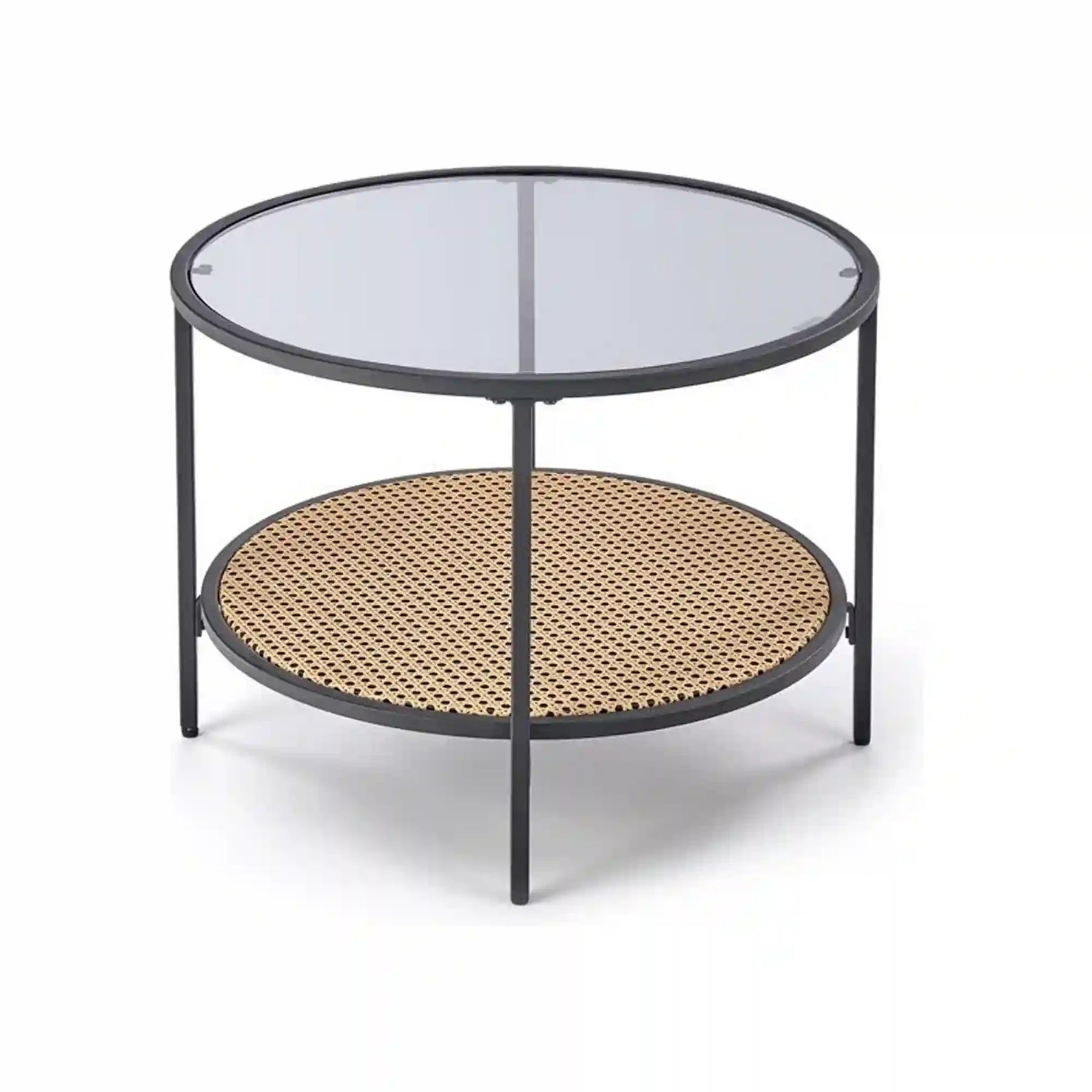 Masuta cafea HOUSTON OCN-37179, negru/fumuriu