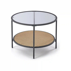 Masuta cafea HOUSTON OCN-37179, negru/fumuriu