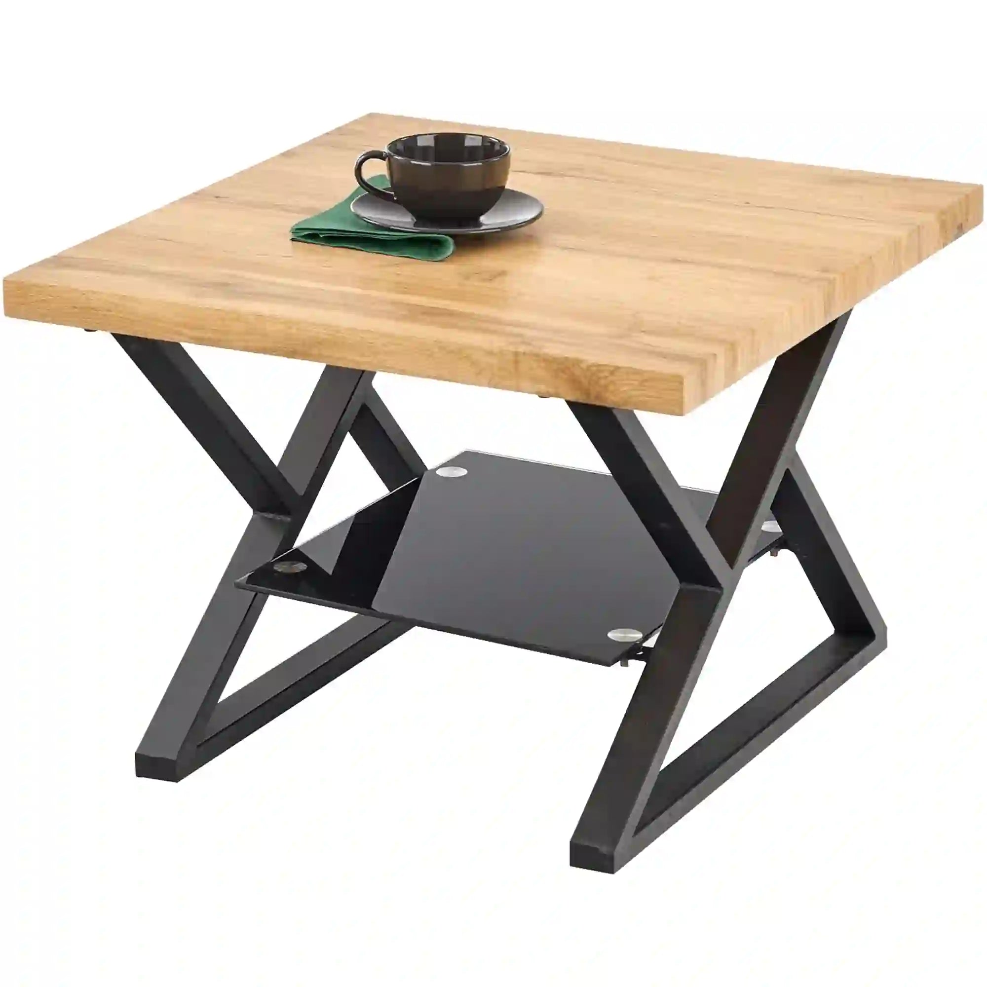 Masuta cafea HOUSTON OCN-37184, stejar/negru