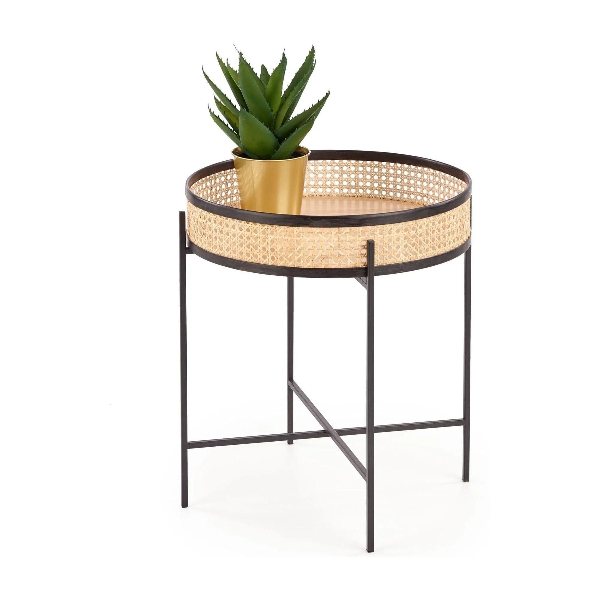 Masuta cafea HOUSTON OCN-37186, negru/stejar natural