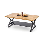 Masuta cafea HOUSTON OCN-37202, negru/stejar natural