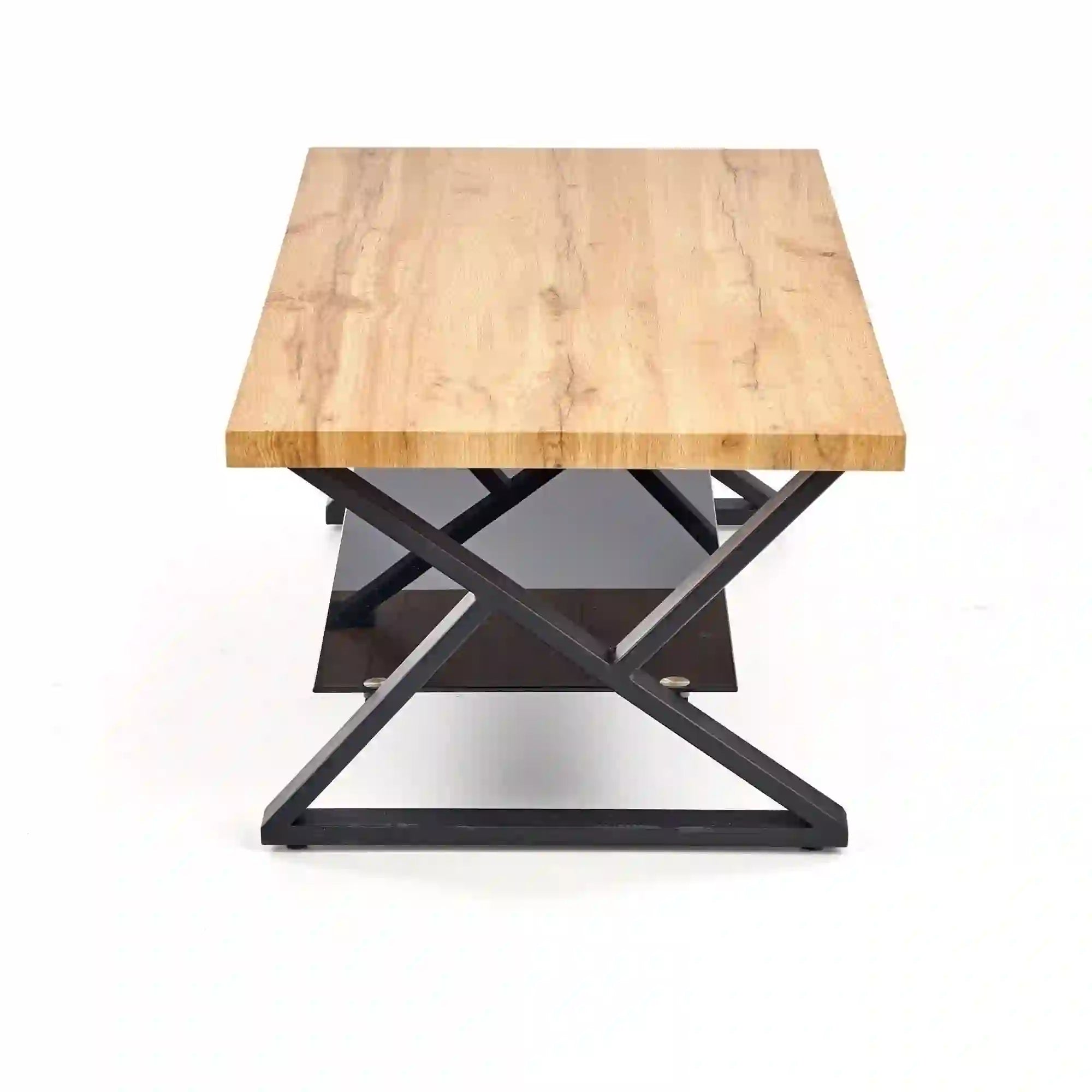 Masuta cafea HOUSTON OCN-37202, negru/stejar natural