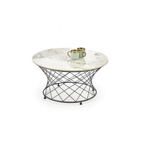 Masuta cafea HOUSTON OCN-37239, bej/marmura/negru