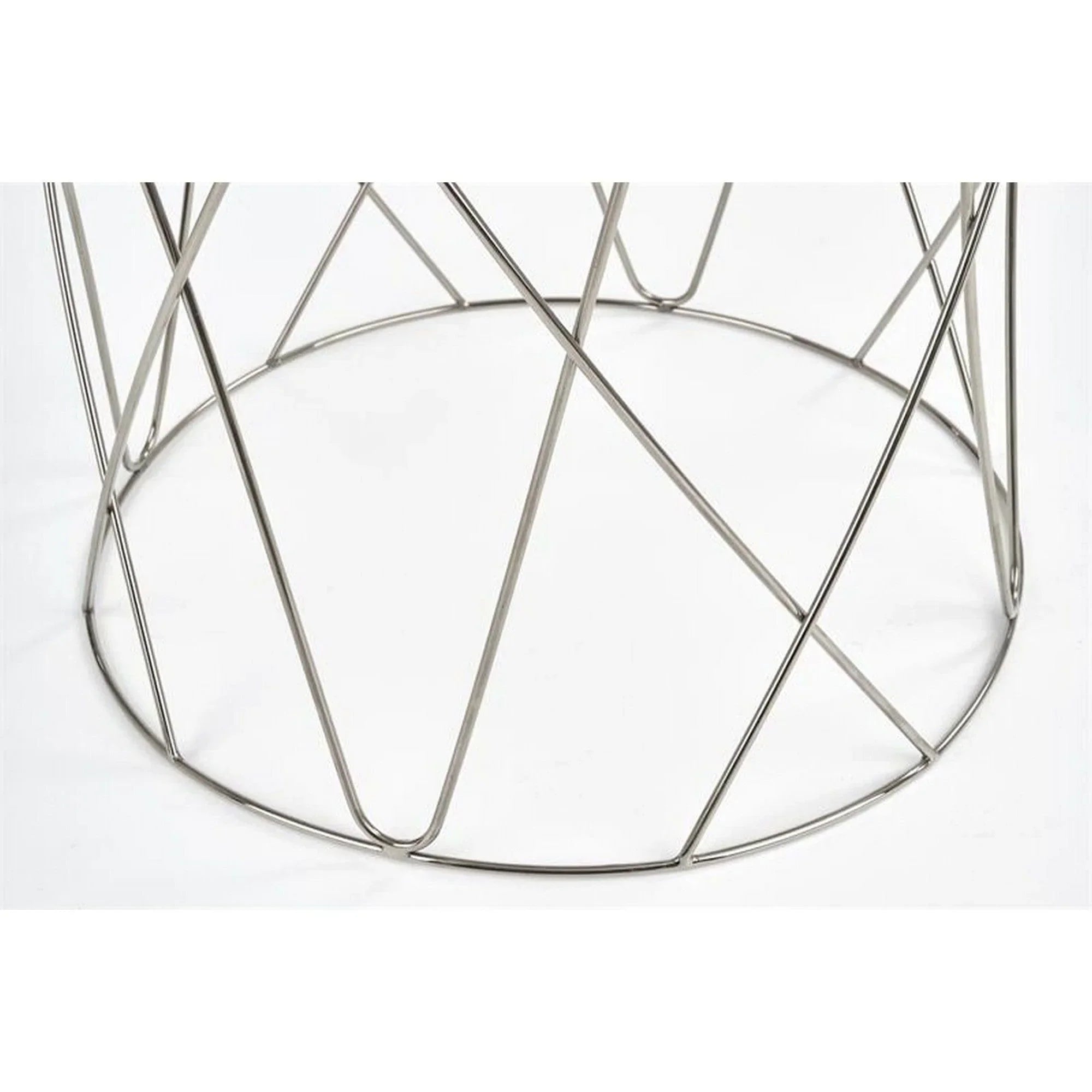 Masuta cafea HOUSTON OCN-37240, transparent/argintiu