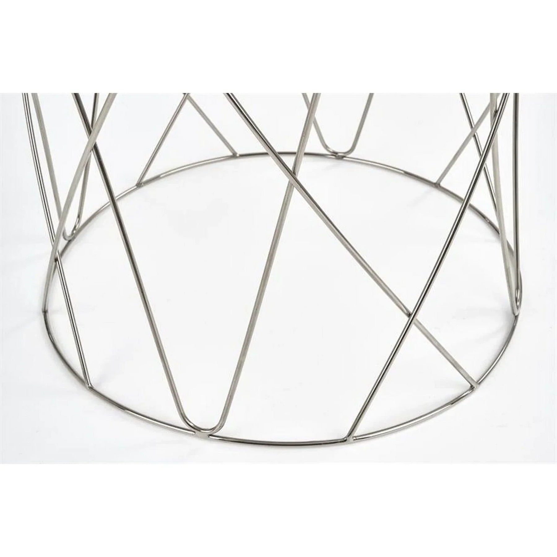 Masuta cafea HOUSTON OCN-37240, transparent/argintiu