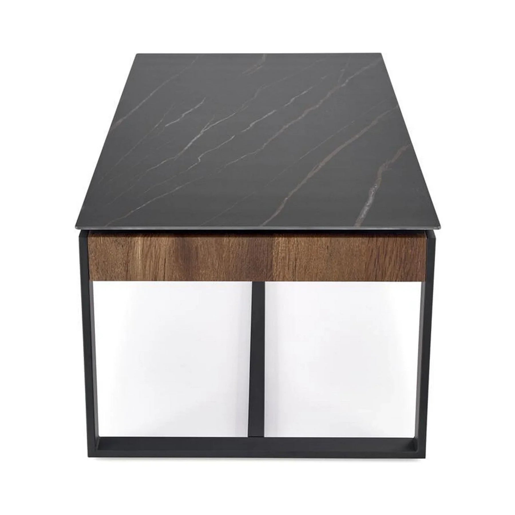 Masuta cafea HOUSTON OCN-37245, negru/nuc
