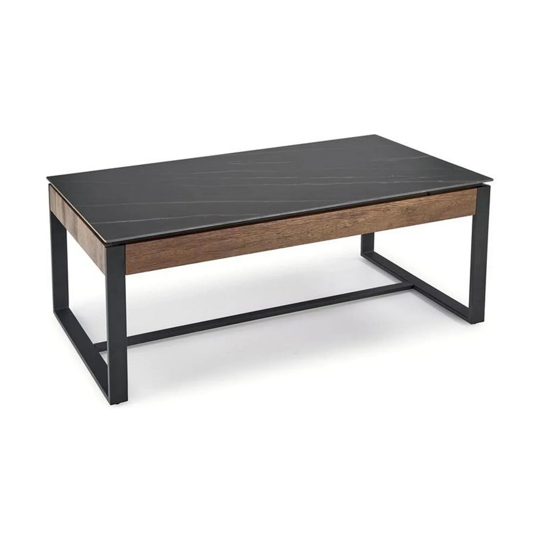 Masuta cafea HOUSTON OCN-37245, negru/nuc