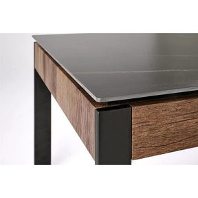 Masuta cafea HOUSTON OCN-37245, negru/nuc