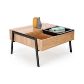 Masuta cafea HOUSTON OCN-37256, stejar/negru