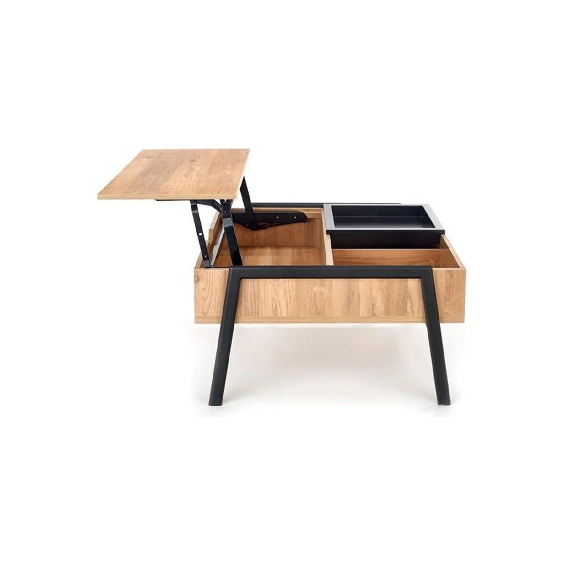 Masuta cafea HOUSTON OCN-37256, stejar/negru
