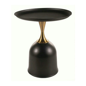 Masuta cafea LIBRA, negru/auriu, metal, 51x61 cm