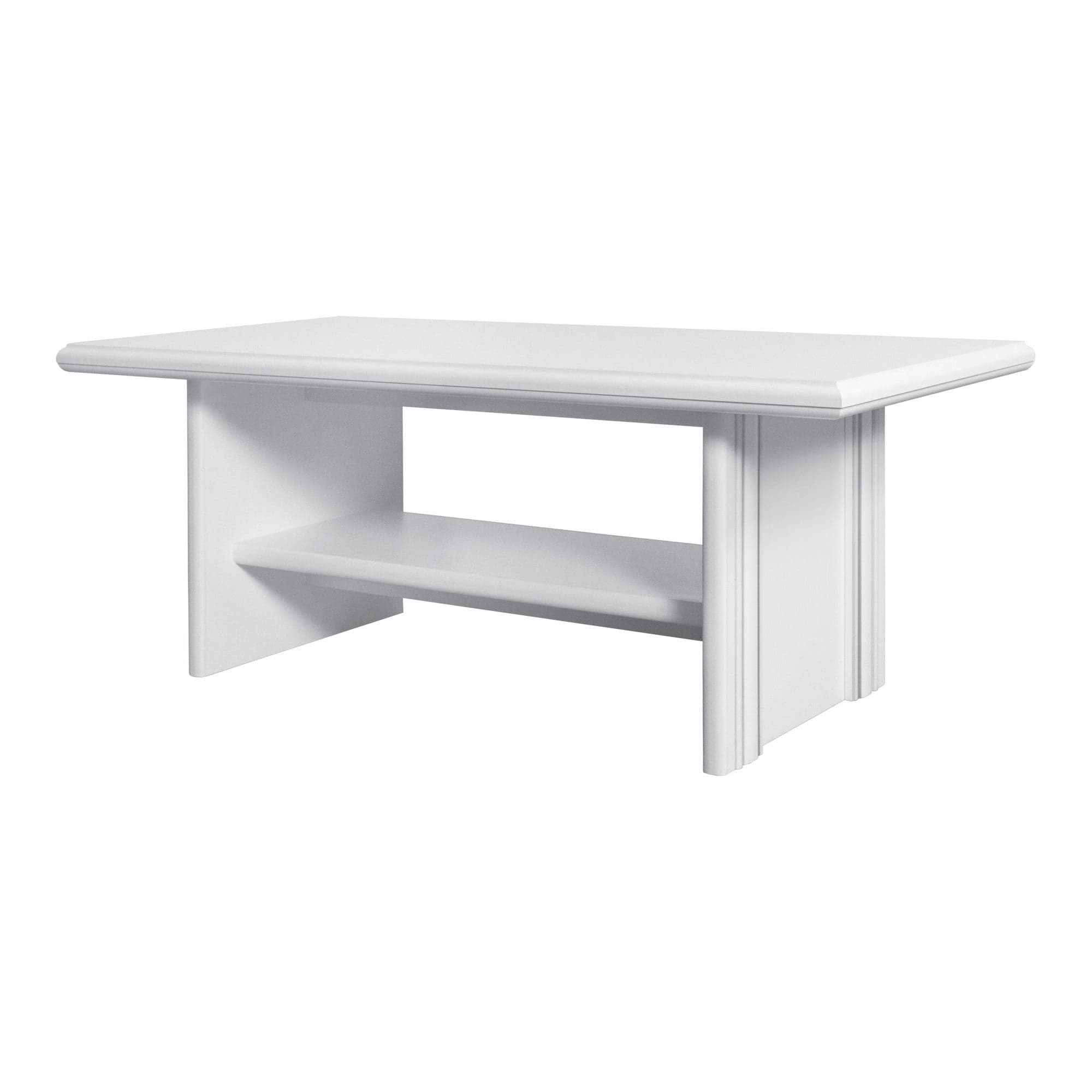 Masuta cafea IDENTO, alb, PAL, 130x65x51 cm