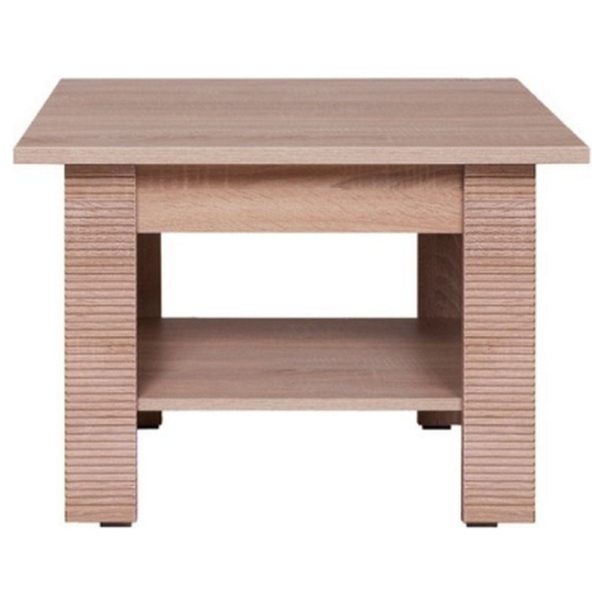 Masuta cafea GRESS, stejar sonoma, PAL laminat, 75x75x50 cm